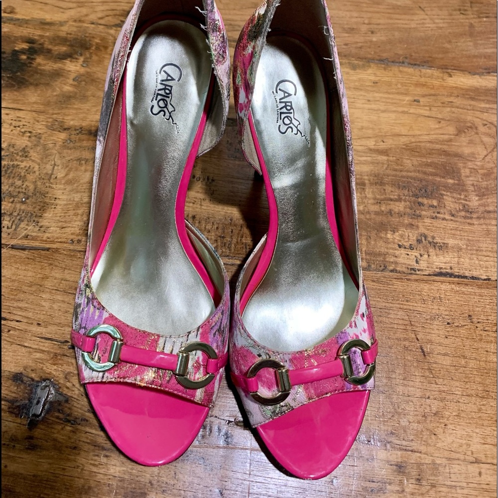 Carlos Great Condition Fuchsia Heels - image 5